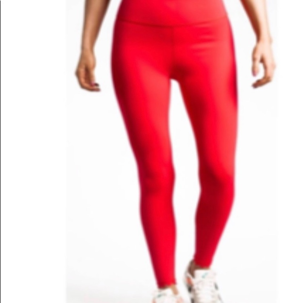 IVL Collective // 8 //  Red  Scalloped Legging